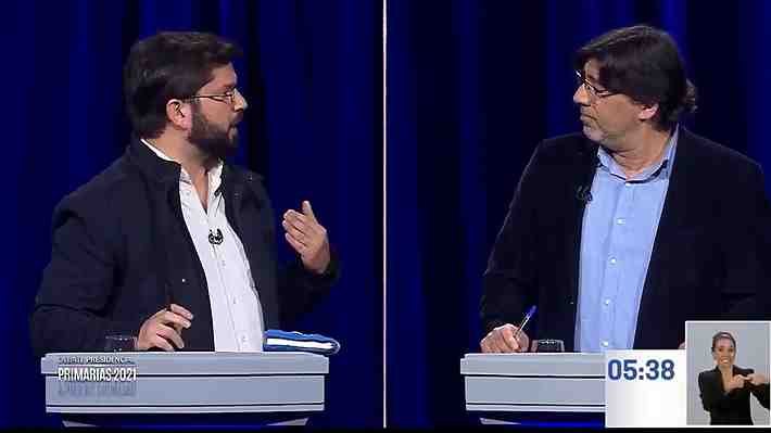 Despenalización de drogas, indultos y pymes: Las posturas de Jadue y Boric en nuevo debate