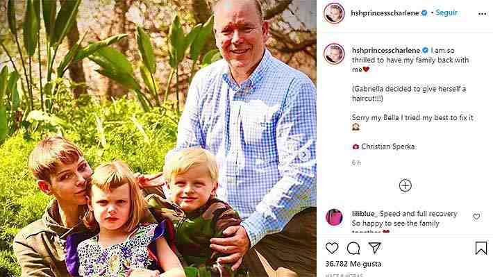 Charlène de Mónaco se reencontró con su marido y sus hijos en Sudáfrica: "Estoy tan emocionada"