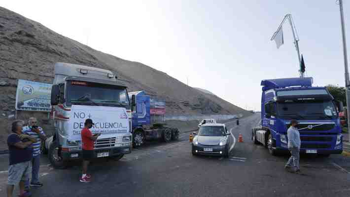 Camioneros y paro en Iquique: “Solidarizamos con los que iniciaron las movilizaciones debido a la inseguridad”