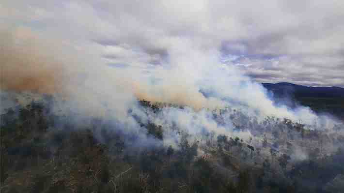 Conaf detalla área afectada por incendio en Timaukel y recalca que no ha ingresado al Parque Karukinka