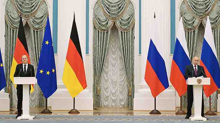 Putin remarca que Rusia no quiere una guerra en Europa tras recibir a Olaf Scholz