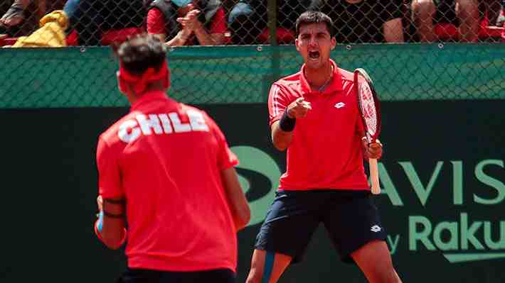 Gigantes: Tabilo y Barrios se imponen con contundencia en el dobles ante Eslovenia y Chile gana la serie de Copa Davis