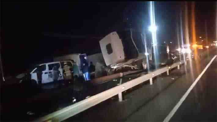 Choque múltiple provoca enorme congestión en Ruta 5 en dirección al sur: Automovilistas reportan hasta 9 horas de taco