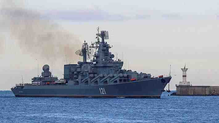 Ucrania informa ataque al "Moskva", buque insignia de la flota rusa en el Mar Negro