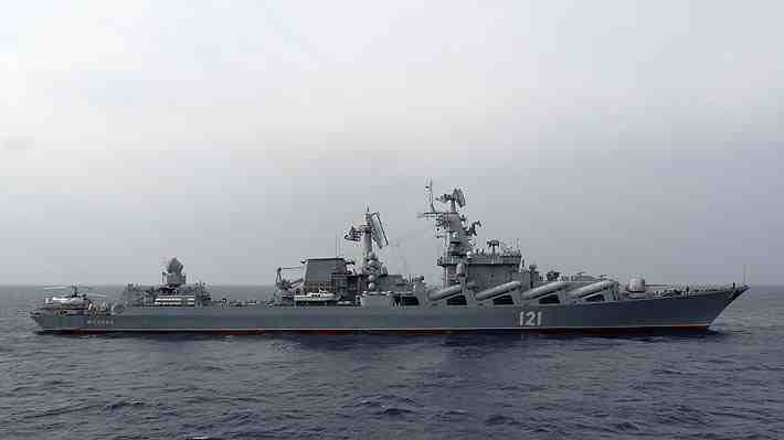 Rusia informa el hundimiento del "Moskva", su buque insignia en el Mar Negro