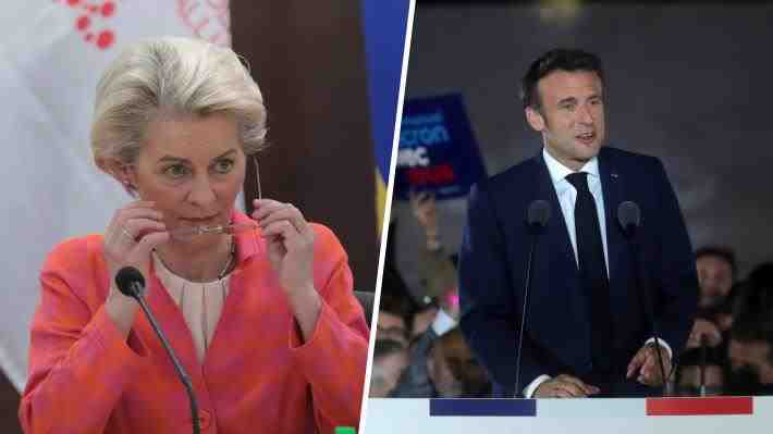 Líder de la UE felicita a Macron por su reelección en Francia: "Juntos haremos avanzar al país y a Europa"
