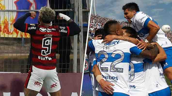 Mira los tantos con que el Flamengo venció a la UC y el autogol que hizo Mauricio Isla