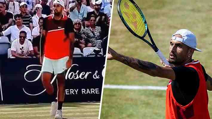 Escándalo: Kyrgios rompió dos raquetas, discutió con el umpire y denunció gritos racistas tras caer en semis de Stuttgsrt
