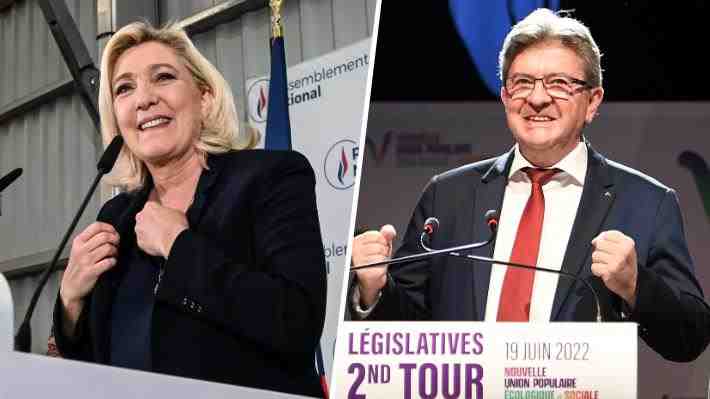 Mélenchon y Le Pen celebran "derrota" de Macron en elecciones legislativas de Francia: "Lo haremos un Presidente minoritario"