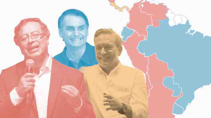 Cómo queda el mapa ideológico de los gobiernos de Latinoamérica tras el triunfo de Gustavo Petro en Colombia
