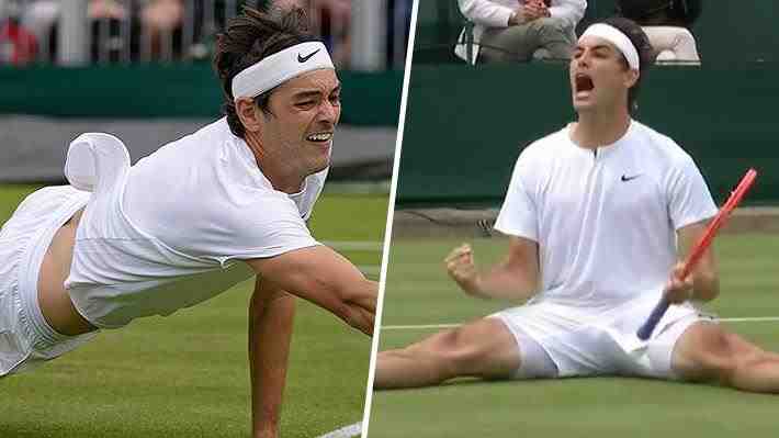 Su rival ya estaba celebrando: Mira la "volada" de Taylor Fritz para ganar uno de los mejores puntos de Wimbledon