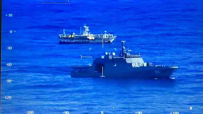 Armada fiscaliza a embarcaciones extranjeras que transitan por aguas nacionales de sur a norte
