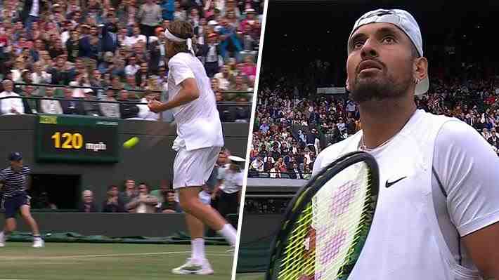 Polémica en Wimbledon: Mira cómo Tsitsipas lanza un pelotazo a la tribuna, le pega a un espectador y no fue descalificado