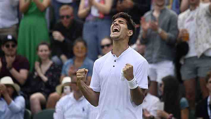 Mira el match point, el festejo y las palabras de Garin tras su espectacular victoria en Wimbledon
