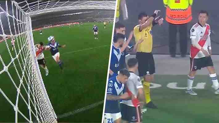 El polémico gol que anuló el árbitro chileno Roberto Tobar y que desató la furia de River en la Copa Libertadores