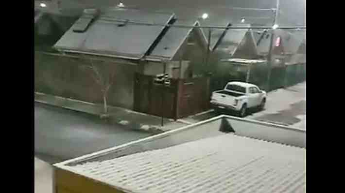 Reportan caída de nieve en varias ciudades de las regiones del Maule y Ñuble