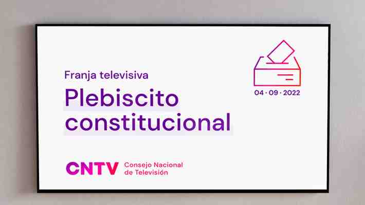 Plebiscito de salida: Opción del Apruebo abrirá franja electoral televisiva el próximo 5 de agosto