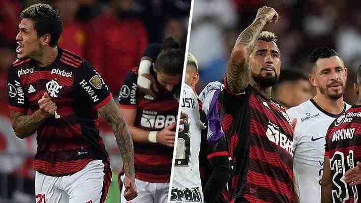 El Flamengo con Vidal en cancha venció a Corinthians y ya está en semis de la Copa Libertadores... Revisa el gol del triunfo