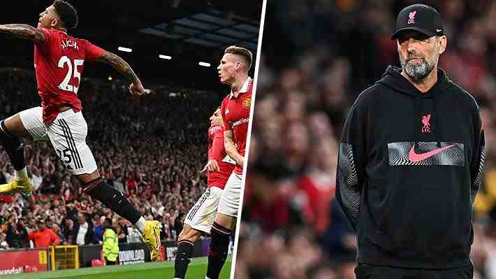 El United da un tremendo golpe en la Premier y vence al Liverpool... Mira los goles