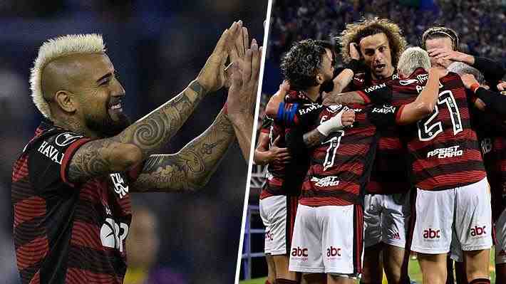 Con Vidal y Pulgar en cancha: Flamengo dio un recital y vapuleó a Vélez en Argentina para estar cerca de la final de la Libertadores