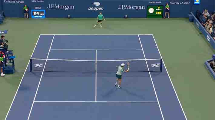 Una tremenda "Gran Willy" en el match point: Mira el puntazo de español para ganar su duelo y la furiosa reacción de su rival en el US Open