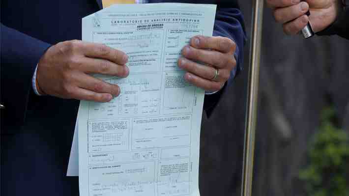 Resultado de test de drogas ya están en manos de la Cámara: Se publicarían esta semana