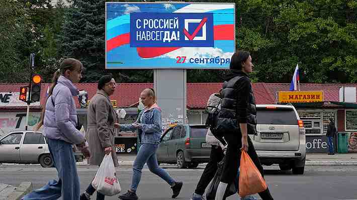 Líderes prorrusos viajan a Moscú para formalizar la anexión a Rusia de territorios tras cuestionados referendos