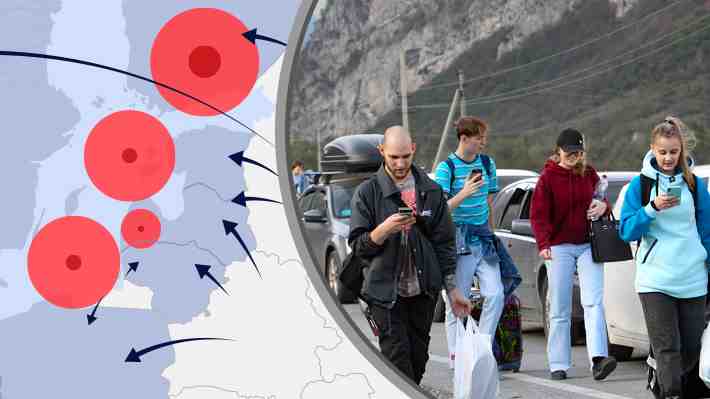 Cuántos rusos han dejado su país desde febrero y cómo se ha intensificado el flujo desde la movilización parcial