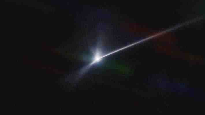 Captan desde Chile larga estela dejada por asteroide impactado por sonda de la NASA