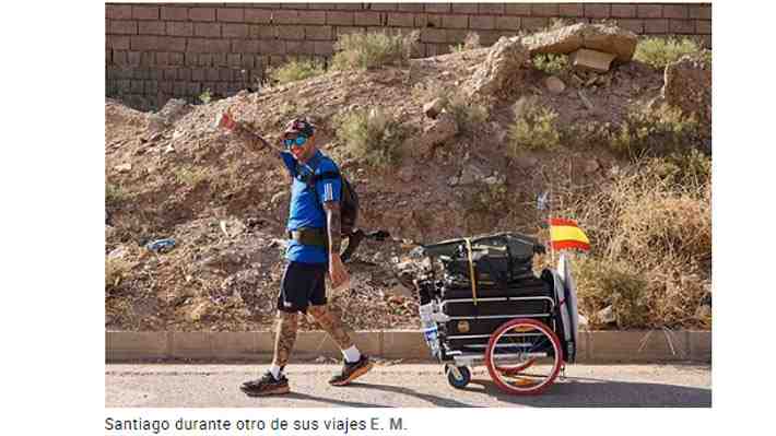 Hincha español que viajaba caminando al Mundial de Qatar desapareció cuando pasaba por Irán