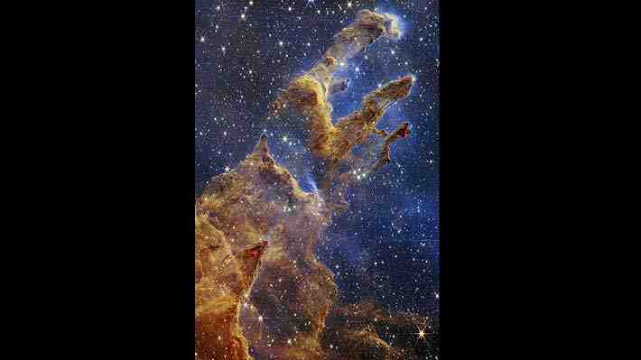 Telescopio James Webb muestra imagen inédita de Los Pilares de la Creación, región donde se forman estrellas