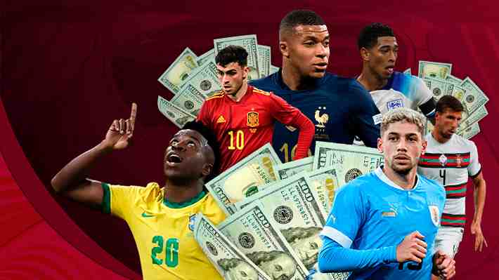 Inglaterra es el más caro... Las cotizaciones de los planteles en Qatar 2022 y los jugadores de mayor valor