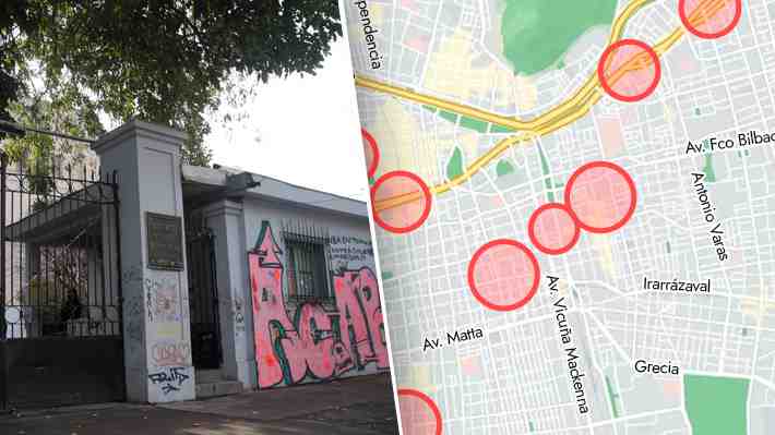 Las zonas rojas de Santiago donde se concentran los enfrentamientos entre estudiantes de liceos y Carabineros