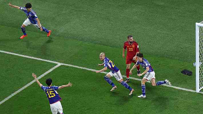 ¿Salió o no la pelota? La imagen de la polémica en el segundo gol de Japón a España y que genera dudas en Alemania