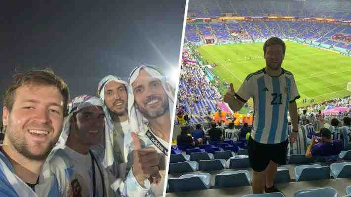 Chileno que viajó al Mundial explica por qué apoya a Argentina, cuenta cómo consigue entradas y habla de las burlas de los ecuatorianos