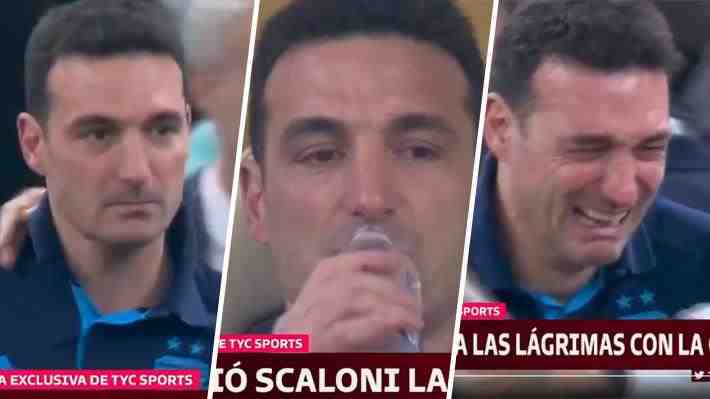 Mira cómo vivió Scaloni la consagración de Argentina: Desde el penal decisivo hasta el abrazo con el que rompió en llanto