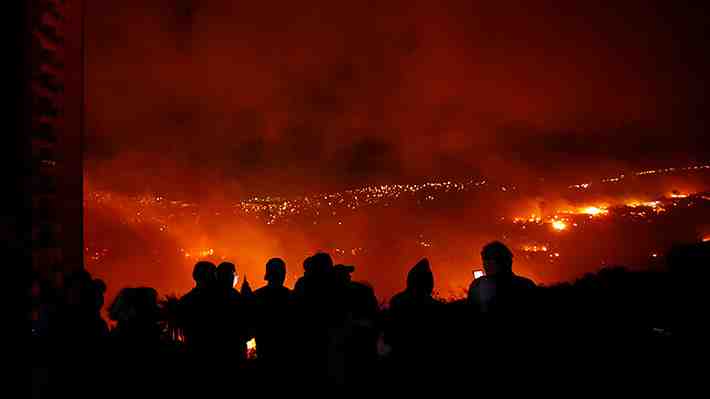 Presidente decreta estado de excepción por calamidad pública en Viña del Mar por incendio forestal