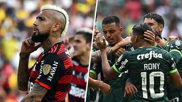 Vidal perdió su primera final en Brasil con Flamengo que cayó ante Palmeiras en la Supercopa: Mira todos los goles del partidazo