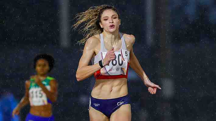 Martina Weil vuelve a romper el récord chileno de 200 metros planos tras triunfo en Bélgica