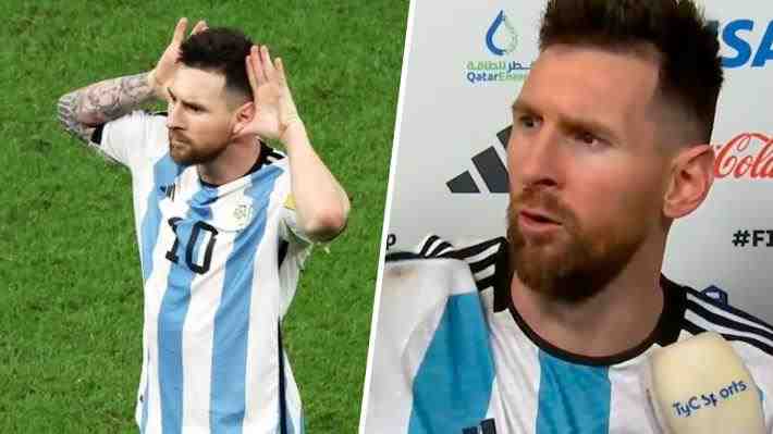 Messi habló por primera vez de sus momentos de furia contra Países Bajos en el pasado Mundial