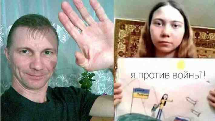 La historia del padre ruso detenido por el dibujo antibélico de su hija: Fue condenado por &#34;desacreditación&#34; de las FF.AA.
