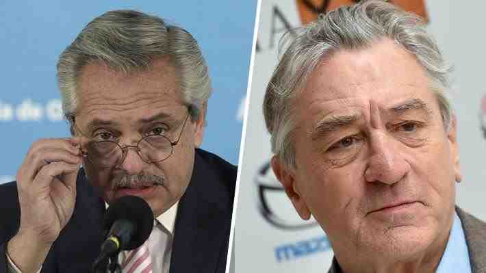 ¿Robert De Niro como Alberto Fernández?: Mandatario argentino bromea con que el actor lo interprete en el cine