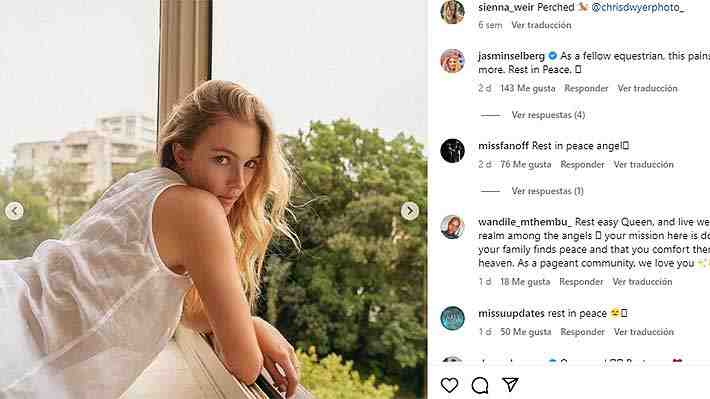 Finalista de Miss Universo 2022 muere tras sufrir un accidente mientras practicaba equitación