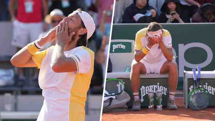 Sufrió depresión, alcoholismo y tiró sus raquetas a la basura: El renacer del ex top 10 que lloró al entrar al cuadro principal de Roland Garros