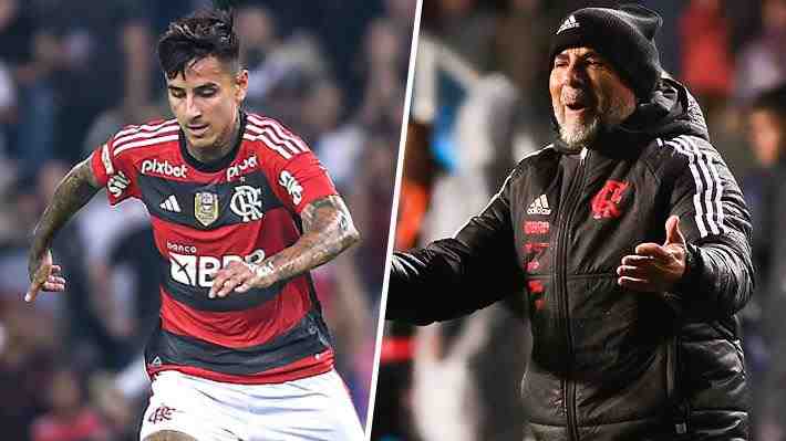 Sampaoli habla de Pulgar, destaca la metaformosis del chileno y le dedica gran elogio tras su golazo para el Flamengo... Revive el tanto