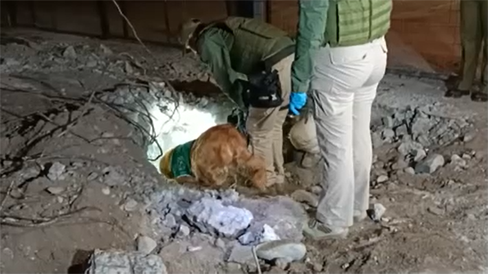 Hallan bóveda con droga bajo escombros de narco-mausoleo derrumbado en Lo Espejo