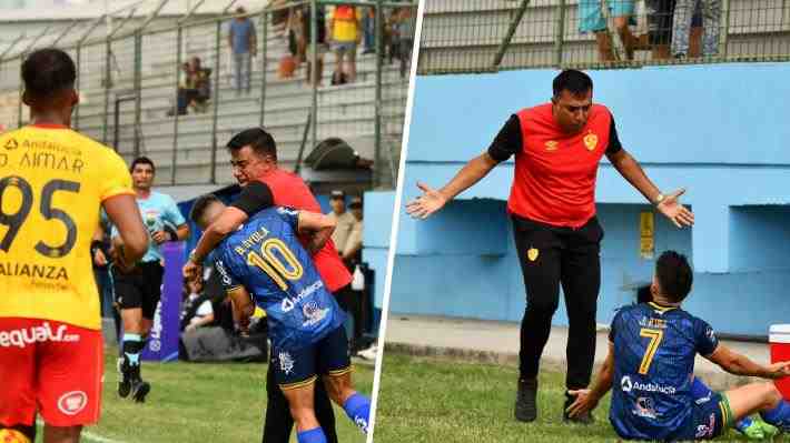 Escándalo en el fútbol ecuatoriano: El polémico César Farías golpea a dos rivales en repudiable acción... Mira el incidente