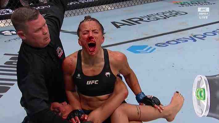 "Brutal, soy como un tiburón": Mira el impresionante nocaut con que se definió sangrienta pelea en la UFC