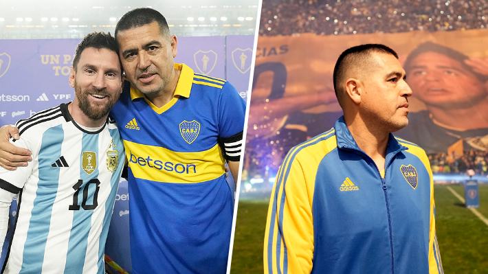 La Emotiva Despedida De Riquelme Con Messi Incluido En La Bombonera ...