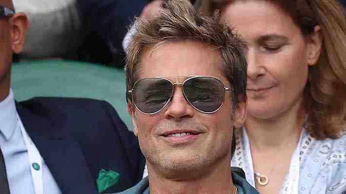 Brad Pitt causa revuelo con su aspecto en la final de Wimbledon: ''Él realmente es Benjamin Button''